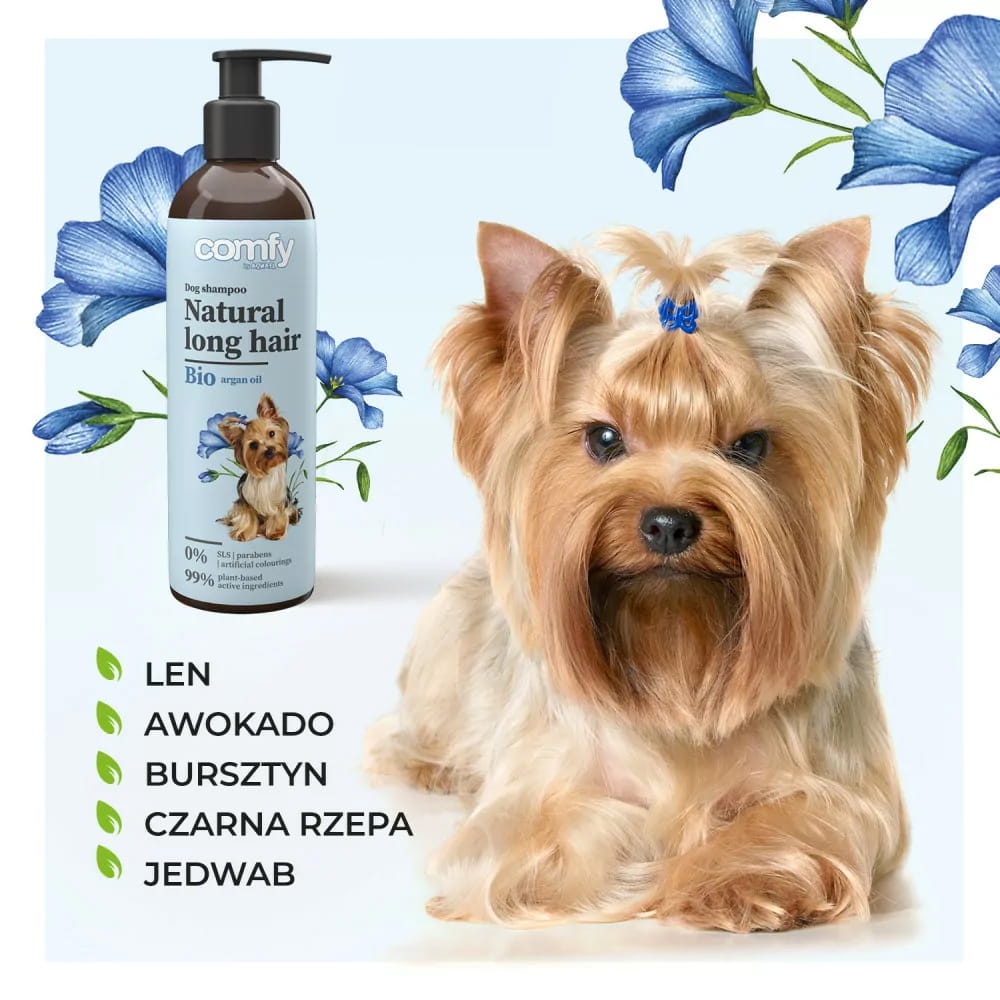 Comfy Long Hair Szampon Dla Psa Psów Długowłosych Naturalny z Awokado 250ml